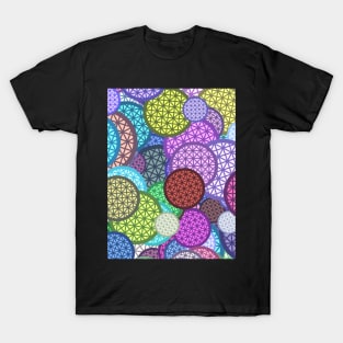 Spaceship Earth Colorful Pattern T-Shirt